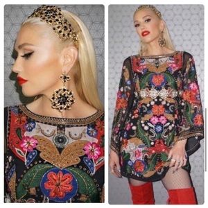 Alice + Olivia Multicolor Embroidered Dress